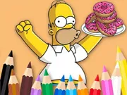 Coloring Book: Simpson Doughnut