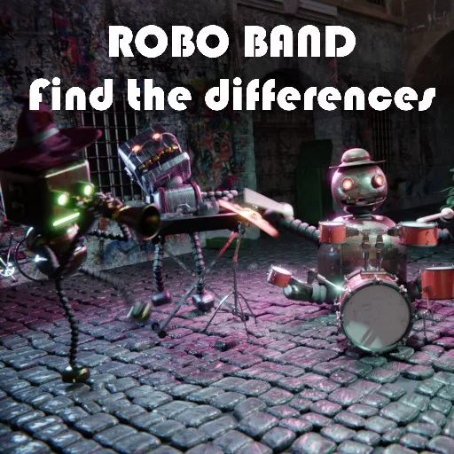 Robot Band – Find the Differences