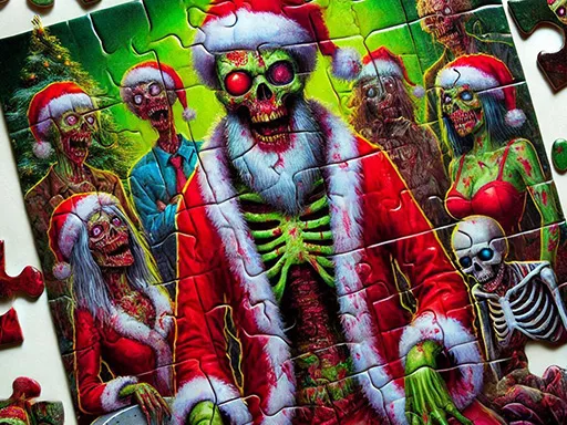 Zombie Christmas Jigsaw: Holiday Fun 4 Horror Fans